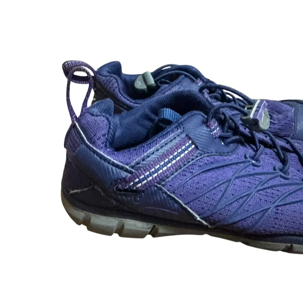 KEEN Chandler CNX Hiking Sneakers Kids Size 13 Purple Bungee Lace Good Condition